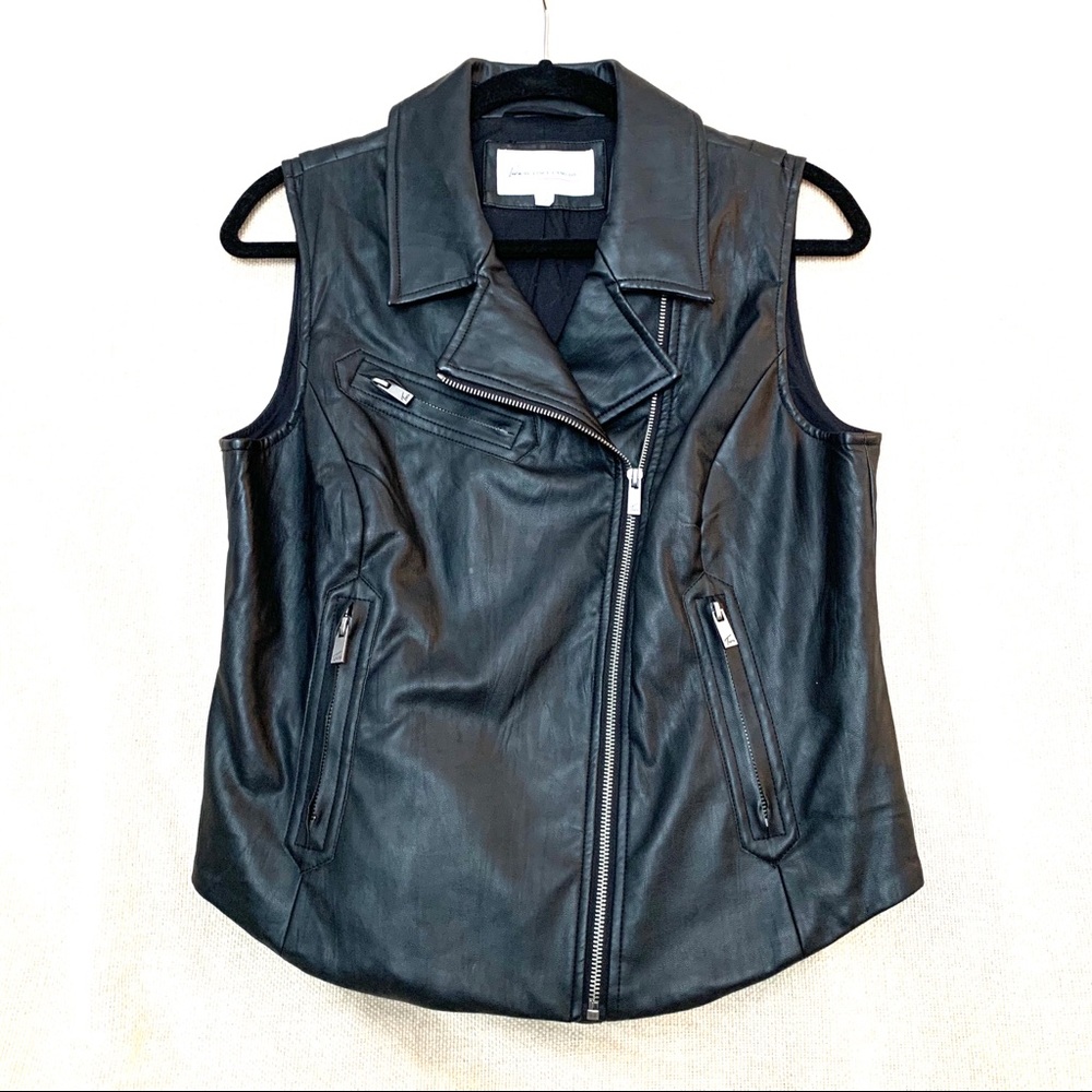 Two by Vince Camuto vegan leather moto vest